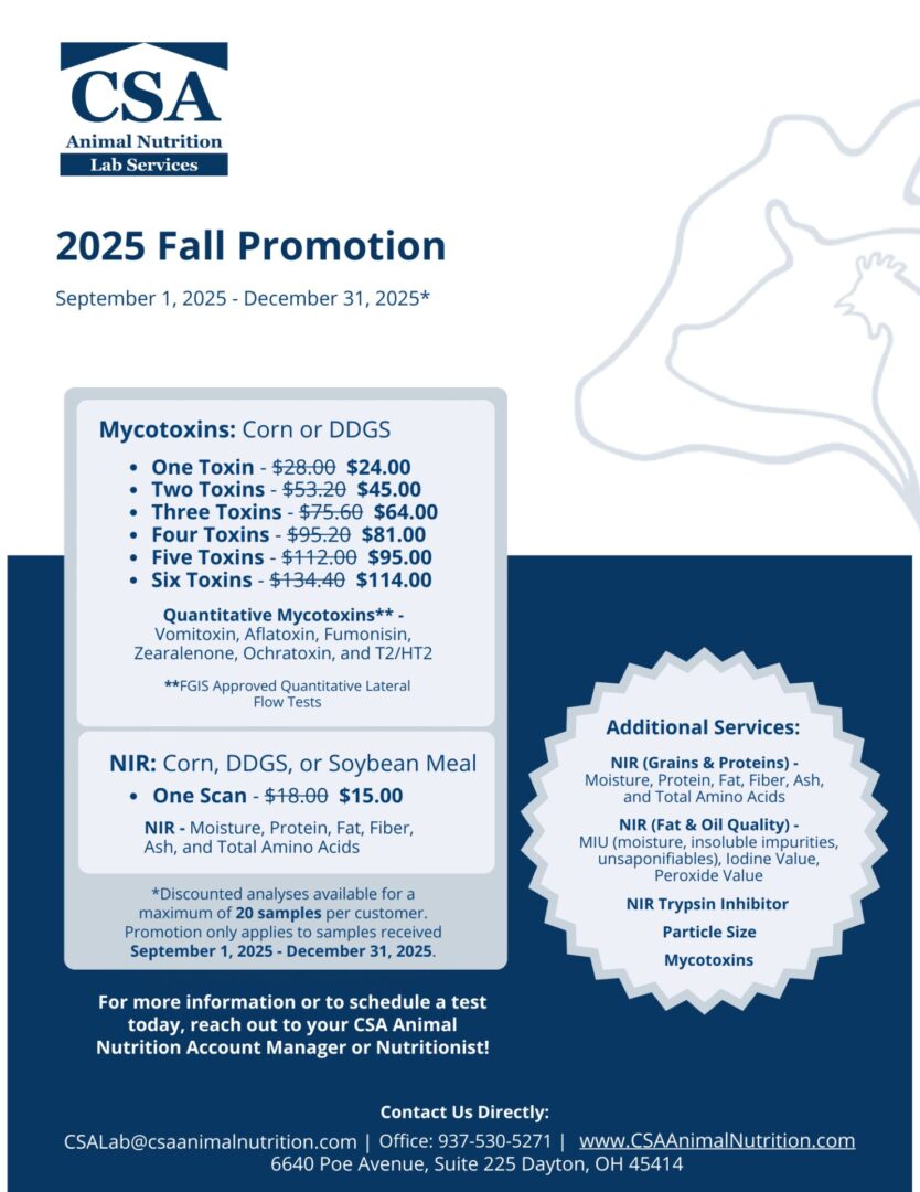 2025 Fall Promotion Flyer listing lab test discounts.